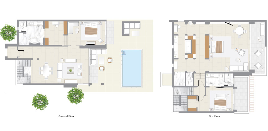New-Dream-Villa-Beachfront-Private-Pool-2-Bedrooms-1-Master